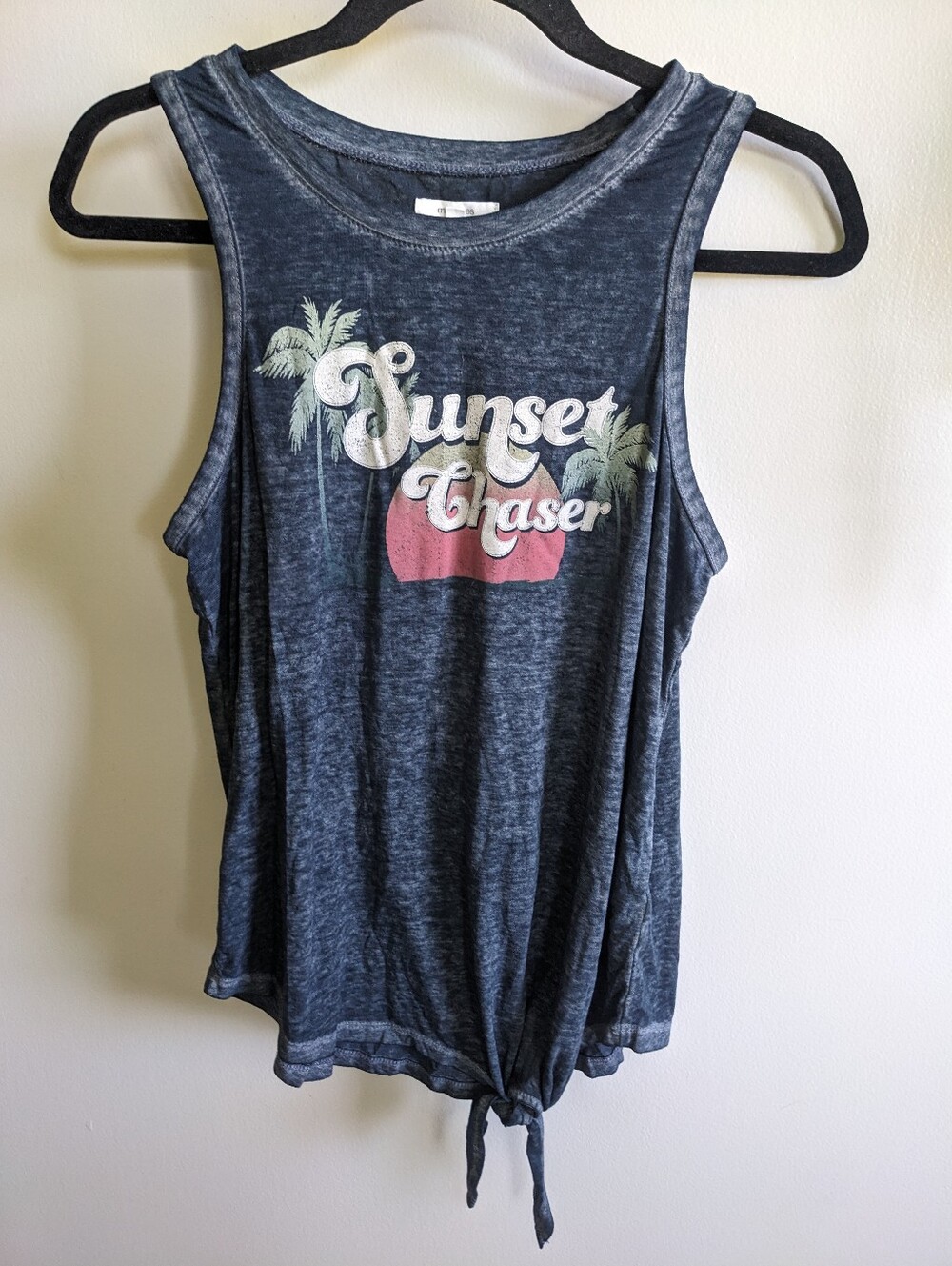 Maurice's Sunset Chaser Graphic Tank Top Women's Size Small Summer Vibes